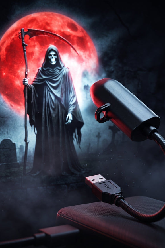 HauntGlow — Halloween Projector Light, USB, Swappable Patterns