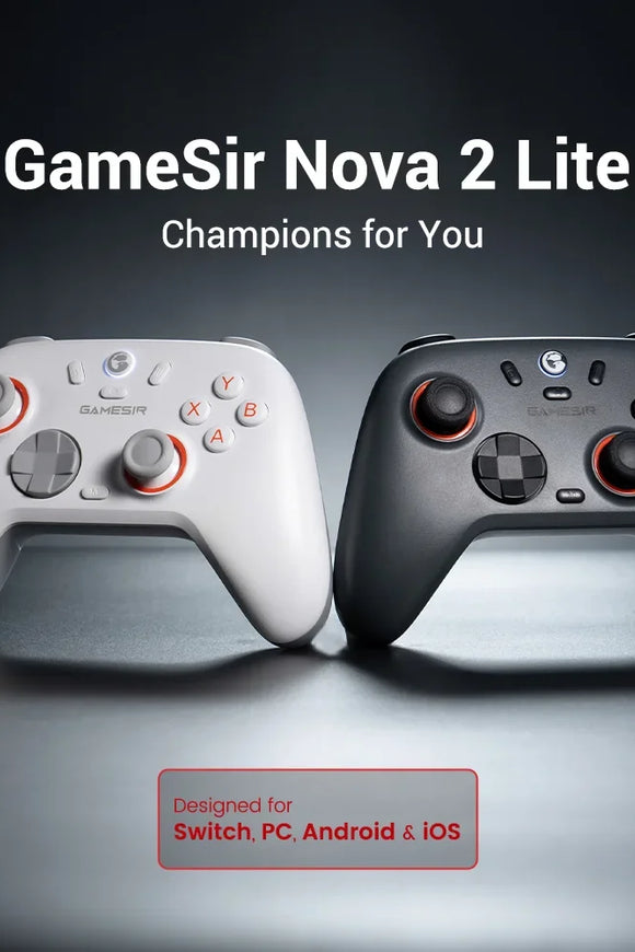 GameSir Nova 2 Lite Wireless Switch Controller Bluetooth Gamepad with Hall Effect for Nintendo Switch, iPhone, Android, PC