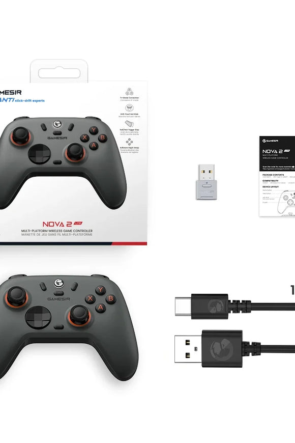 GameSir Nova 2 Lite Wireless Switch Controller Bluetooth Gamepad with Hall Effect for Nintendo Switch, iPhone, Android, PC
