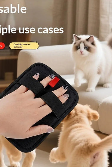Pet Deshedding Glove Adjustable Straps Soft Hair Cleaning for Indoor Dogs Cats Daily Grooming Owners pet products pet grooming glove dog