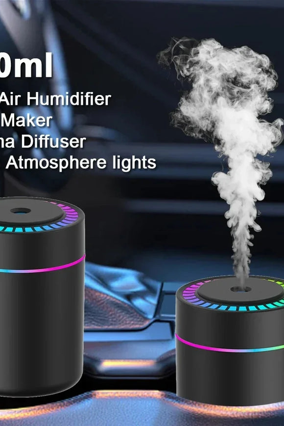 180ML Mini USB Aroma Humidifier & Essential Oil Diffuser with LED Light