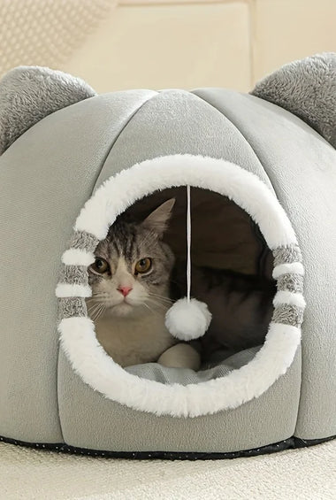 Deep Sleeping Cat Bed Cave Nest With Soft Mat Bed For Cats Pet Products  Bag Sofa Pet  House Dog Basket Tent Bearded  Cama Para