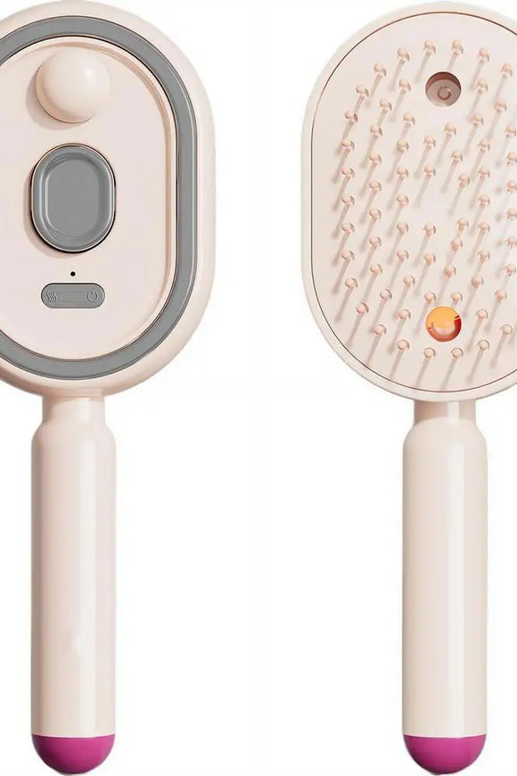Multi-Functional Spray Massage Comb Gentle Round Teeth for Detangling Even Hair Product Application Home Head SPA