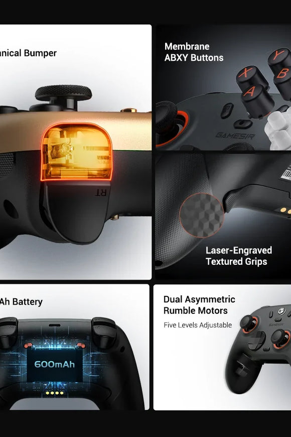 GameSir Nova 2 Lite Wireless Switch Controller Bluetooth Gamepad with Hall Effect for Nintendo Switch, iPhone, Android, PC