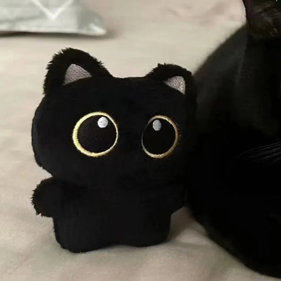 Black Cat Plush Keychain Gift