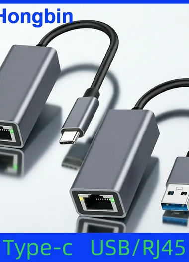 USB Type C Ethernet Adapter 1000Mbps USB 3.0 RJ45 Network Card For MacBook PC Windows XP 7 8 10 Android USB Lan Internet Cable