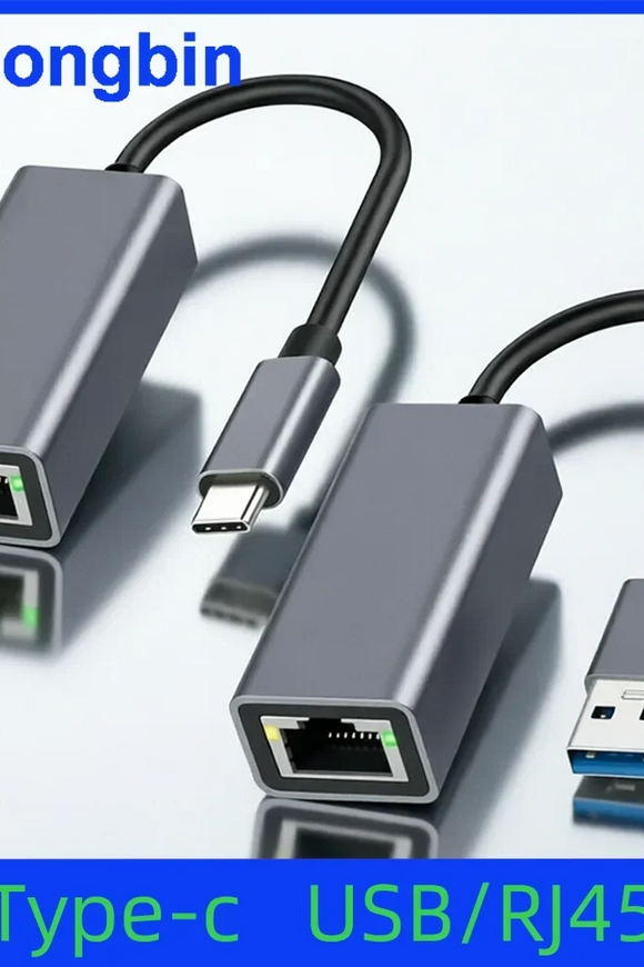 USB Type C Ethernet Adapter 1000Mbps USB 3.0 RJ45 Network Card For MacBook PC Windows XP 7 8 10 Android USB Lan Internet Cable