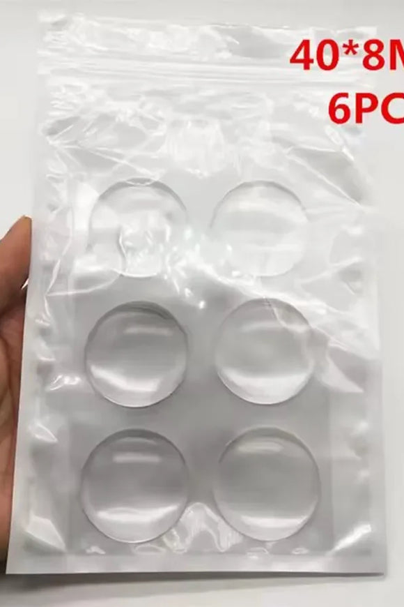 Door Knob Wall Shield Clear Soft Rubber Door Stopper Door Handle Bumper Mute Stickers Wall Protector Muffler Pad Protective Plug