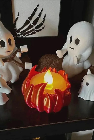 Halloween Ghost Campfire Decor – Spooky Haunted House Outdoor Prop