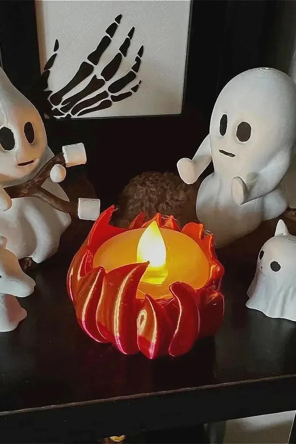 Halloween Ghost Campfire Decor – Spooky Haunted House Outdoor Prop