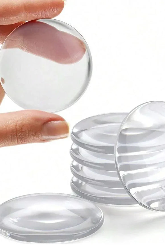 Door Knob Wall Shield Clear Soft Rubber Door Stopper Door Handle Bumper Mute Stickers Wall Protector Muffler Pad Protective Plug