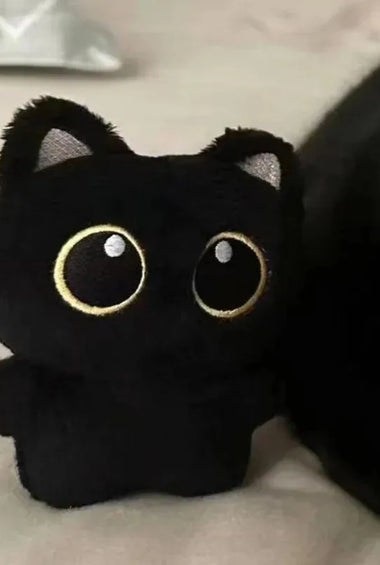 Black Cat Plush Keychain Gift