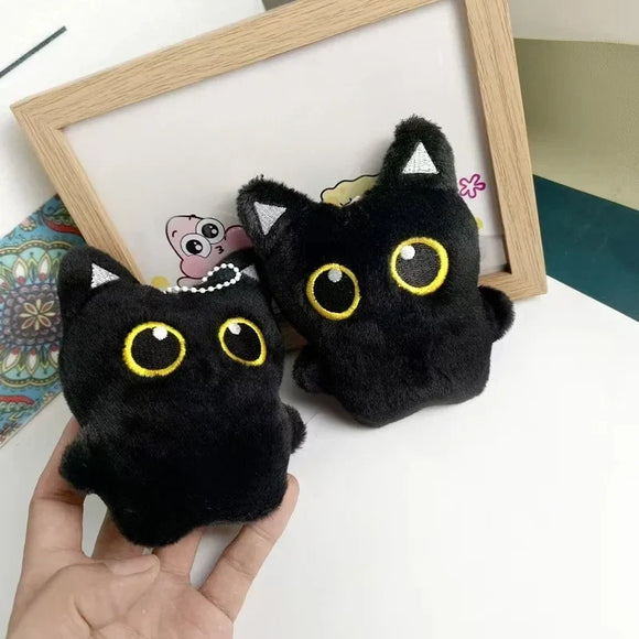 Black Cat Plush Keychain Gift