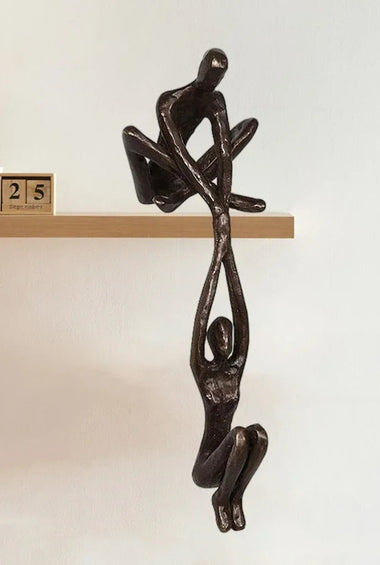 Helping Hands Couple Sculpture