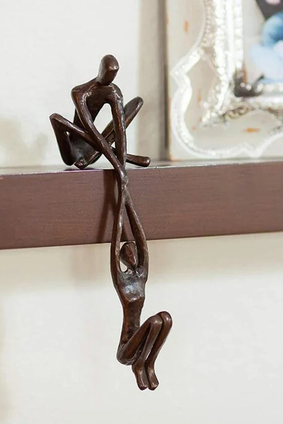 Helping Hands Couple Sculpture